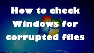 How to check Windows for corrupted files   Simple Method [upl. by Amoakuh]