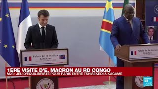 REPLAY  Conférence de presse conjointe dEmmanuel Macron et Félix Tshisekedi • FRANCE 24 [upl. by Yentterb]