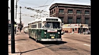 Chicago Trolleybus Scenes [upl. by Friede]