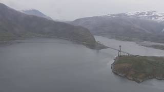 Nordland Nordfjorden Skånland kyst øyer fjell  Flying Over Norway [upl. by Blim]