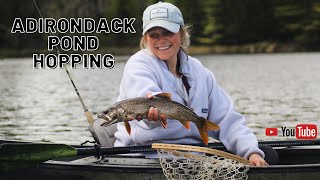 Pond Hopping Adirondack Brook Trout with Lake Clear Wabblers  2021 Canoe Packin Trip [upl. by Alleinad]