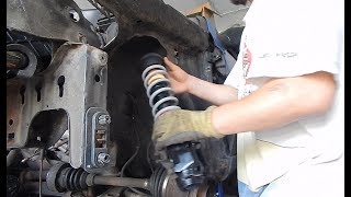 VW GOLF 3 GEWINDEFAHRWERK TEIL 2  EINBAUEN amp EINSTELLEN TUTORIAL [upl. by Perice]