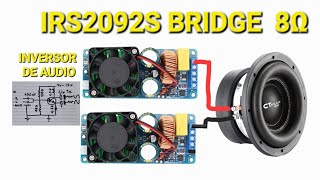 IRS2092S 500W MODO BRIDGE 8Ω [upl. by Gomar]