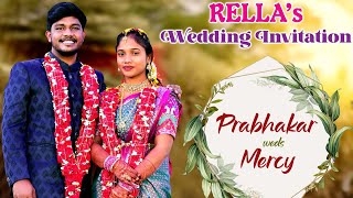 Prabhakar Weds Mercy  Rellaquots Wedding  Live [upl. by Obmar]