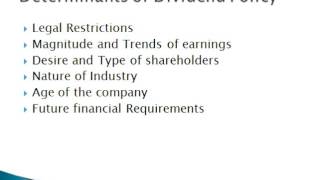 Dividend Policy 1 [upl. by Marika]