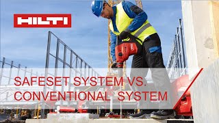 Hiltis SafeSet system vs Conventional system comparison [upl. by Messab]