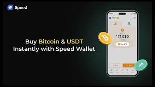 Buy Bitcoin amp USDT Instantly with Speed Wallet [upl. by Margo]