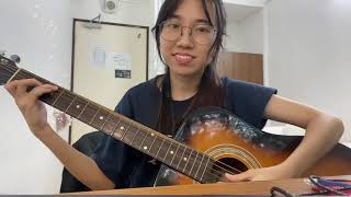 Gfriend SinB  Loveable a super short guitar cover I arranged on my own🤠 [upl. by Maxim]