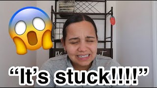 quotMY TAMPON IS STUCKquot PRANK ON BOYFRIEND CUTE REACTION [upl. by Ardeha]