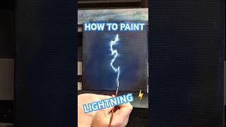 Easy Lightning painting 🌩 howtopaint lightning shorts [upl. by Aihsinyt]