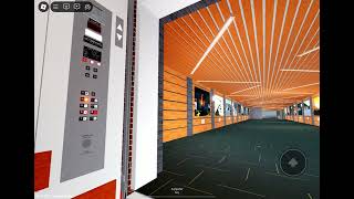 EPIC MOTOR MEI Traction Freight Elevator  Kedron Shopping Center ROBLOX [upl. by Pasahow]