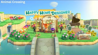 Our Piano Hangout for Fauna amp Portia Animal Crossing New Horizons Happy Home Paradise [upl. by Miculek332]