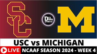 USC VS MICHIGAN LIVE 🏈 NCAAF COLLEGE FOOTBALL GAME SCORE  WEEK 4  SEP 21 2024 [upl. by Hamilton]