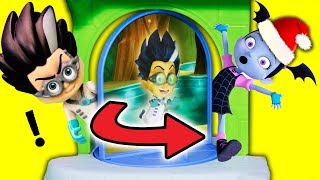 PJ MASKS Romeo Night Ninja Sneaks into Catboy Christmas Headquarters [upl. by Adnarom]