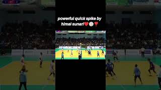 volleybal boomspike by himal sunari magar nepalvolleyball volleyballplayer spikeinvolleyball [upl. by Call]