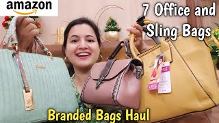 7 Affordable Office Bags and Tote Bags From Amazon  Trendy Bags Haul [upl. by Rossy994]