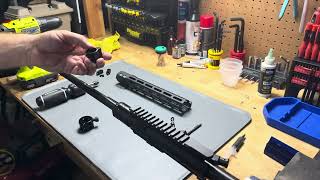 How to Dimple an AR15 Barrel and Install a Gas Block [upl. by Airdnalahs]