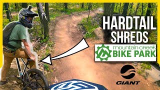 Giant Fathom HARDTAIL TESTS Mountain Creek Downhill  RAW Breakout to Domboo [upl. by Hannasus]