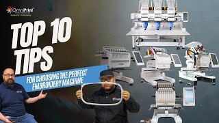 Top 10 Tips for Choosing the Perfect Embroidery Machine  OmniPrints iStitch Pro 1501 Review [upl. by Haskell]