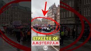 Streets of Amsterdam 🇳🇱 trending protest shortsvideo [upl. by Ritz]