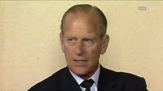 Prinz Philip spricht Deutsch  Prince Philip speaking German 1984 [upl. by Bentley]