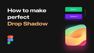 How to Make Perfect Drop Shadow in Figma  Figma Tutorial [upl. by Gothard]