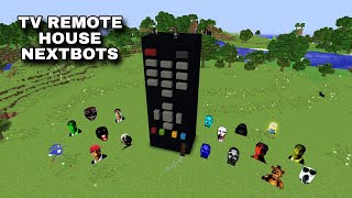 SURVIVAL TV Remote Control HOUSE WITH 100 NEXTBOTS in Minecraft  Gameplay  Coffin Meme [upl. by Porty]