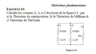 Exo 116a Théorème de superposition [upl. by Carolann]