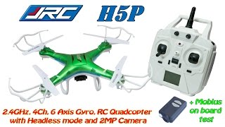 JJRC H5P 24GHz 4Ch 6 Axis Gyro RC Quadcopter with Headless mode and 2MP Camera RTF  Mobius [upl. by Namya]