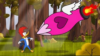 Woody Escapes Cupid  1 Hour of Woody Woodpecker Full Episodes [upl. by Hpesojnhoj]