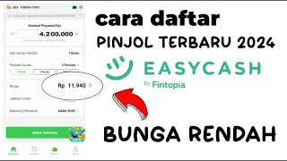 cara dan syarat daftar pinjol easy cash [upl. by Yniffit]