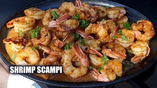 Shrimp Scampi On The Blackstone Griddle [upl. by Ynohta]