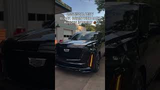 2024 Escalade V with Black Raven Paint amp Dark Auburn interiorcadillacescalade escaladeVluxurysuv [upl. by Goldina]