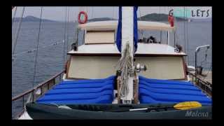 Blue Cruise Gulet quotMalenaquot  Available for charter in Croatia [upl. by Laurita]