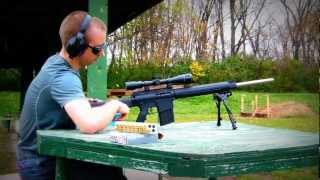 DPMS LR308 24quot Stainless Bull Barrel First Shots [upl. by Nhepets55]