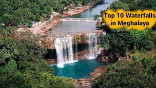 Top 10 Waterfalls in Meghalaya  Must Visit Waterfalls in Meghalaya  Shillong  Cherrapunji‎ [upl. by Skurnik]