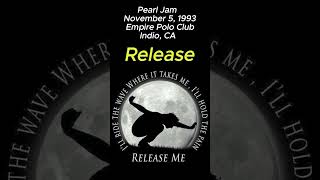 Pearl Jam Release 11593 Indio CA rocknroll grungeband pearljam music concert grunge 90s 1 [upl. by Halette]