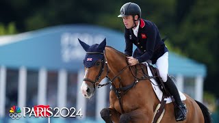 Scott Brash secures gold for Great Britain with NEARPERFECT run in team jumping  Paris Olympics [upl. by Naleek]