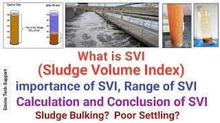 What is SVI  Sludge Volume Index in Wastewater Treatment  SVI Range Calculation of SVI and Ratio [upl. by Lletnahs]