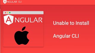 Solved  Unable to install Angular cli using npm on Mac OS  Angular CLI not installing [upl. by Oak]