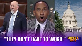 “They don’t have to work” Stephen A Smith on current state of politics Chip Roy rant [upl. by Yhtomot]