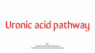 Uronic acid pathway  Biochemistry [upl. by Sonitnatsok164]