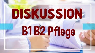 Tipps Diskussion Pausengespräch telc Deutsch B1B2 Pflege [upl. by Iridis]