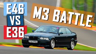 M3 battle  E46 vs E36  Spa Francorchamps Trackday 18th Oct 2016 [upl. by Alegnasor969]