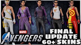 All Kate Bishop Skins In Marvels Avengers  Final Update [upl. by Lleznov50]