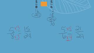 Compare Fractions Use Like Denominators [upl. by Lrub362]