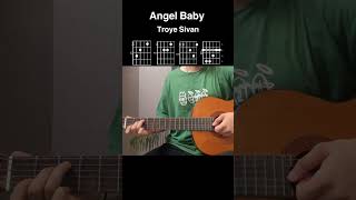 Angel Baby  Troye Sivan  EASY Guitar Tutorial with Chords  Lyrics [upl. by Kannry]