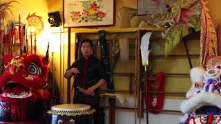 Lion Dance Drumming  5 Beats Pattern [upl. by Ybhsa]