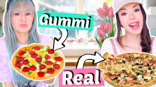 Gummi Food vs Real Food ⚡️BFF Battle ViktoriaSarina [upl. by Gianni673]