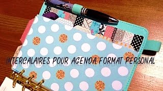 Tutoriel intercalaires plastifiés pour agenda format personal  medium [upl. by Solorac862]